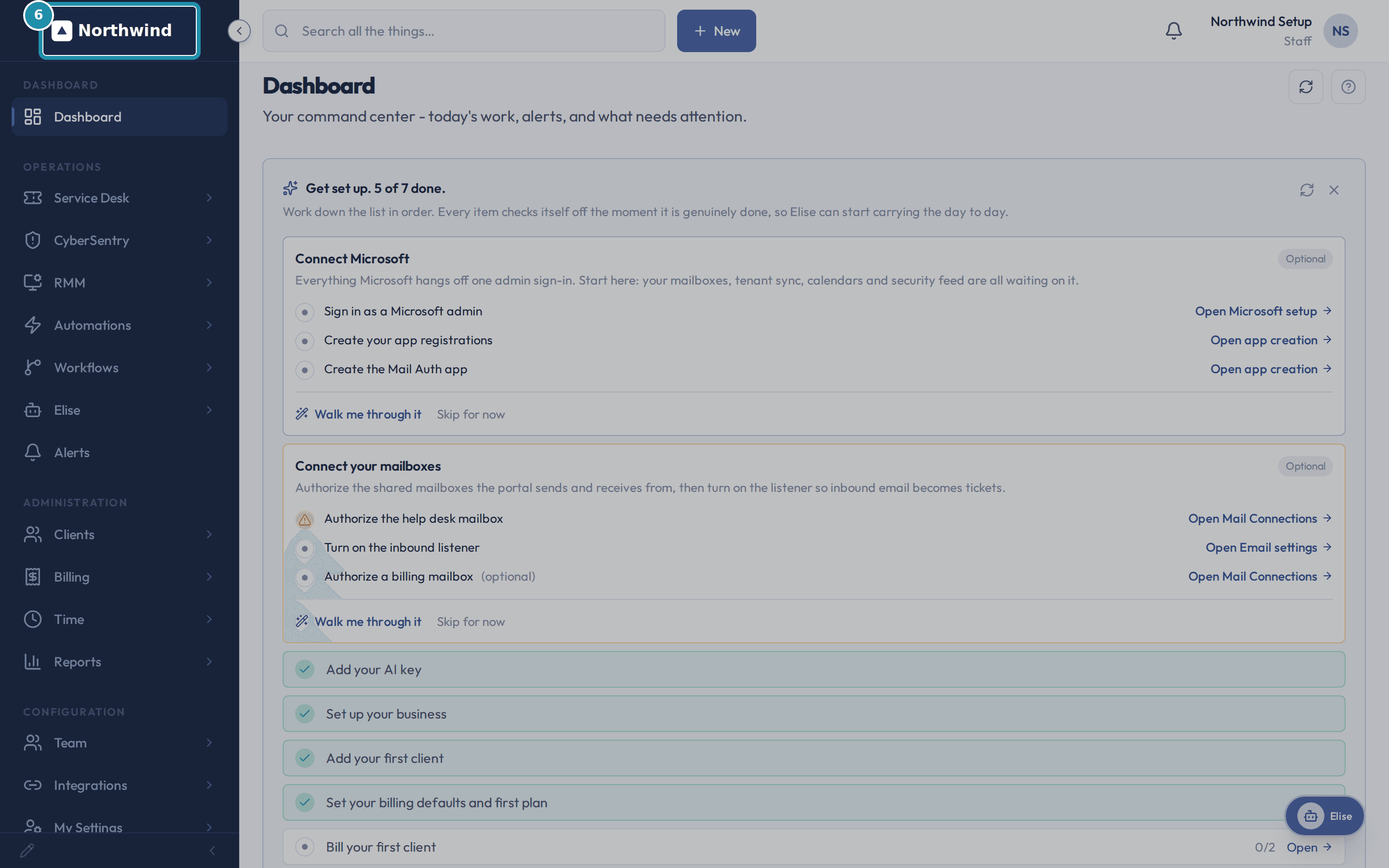 The sidebar's brand card now showing the uploaded logo.